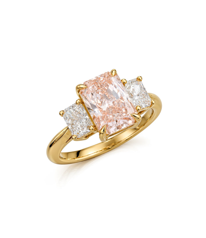 14kt Pink Lab Grown Diamond Ring