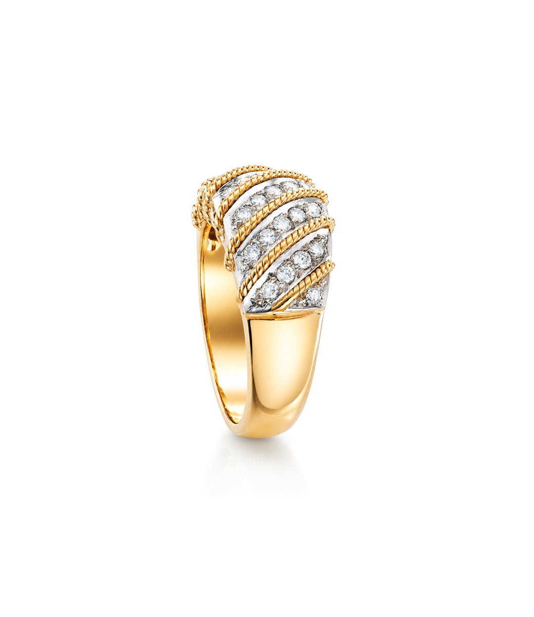 14kt Two-Tone Estate Diamond Ring