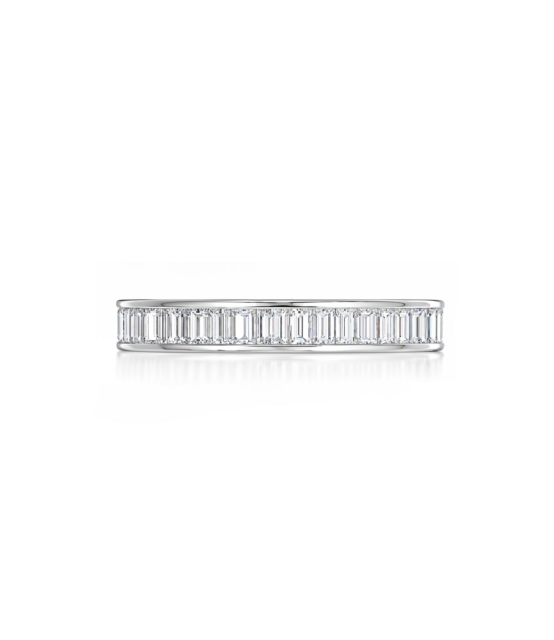 14kt White Gold Baguette Diamond Ring