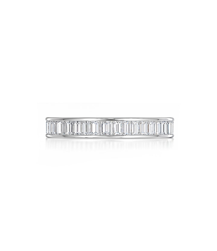 14kt White Gold Baguette Diamond Ring