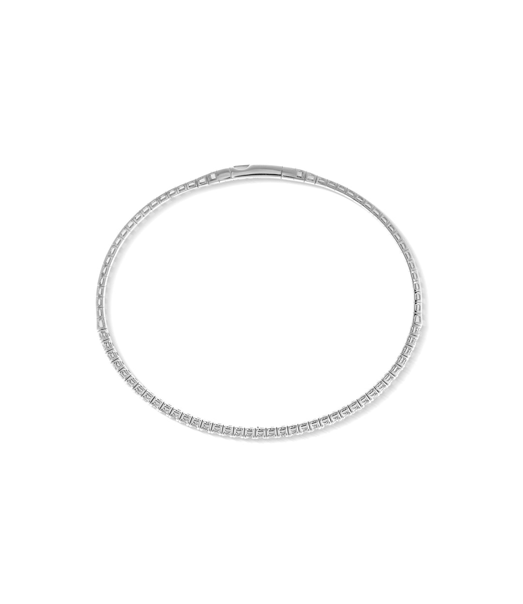 14kt White Gold Diamond Flex Bangle