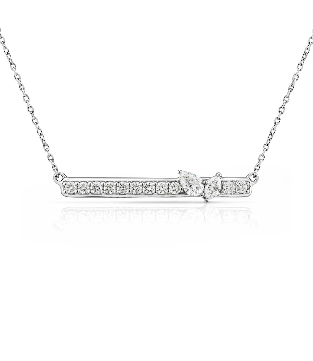 14kt White Gold Diamond Necklace