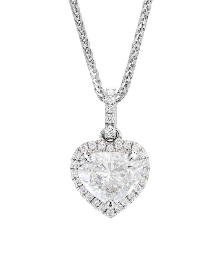 14kt White Gold Diamond Pendant