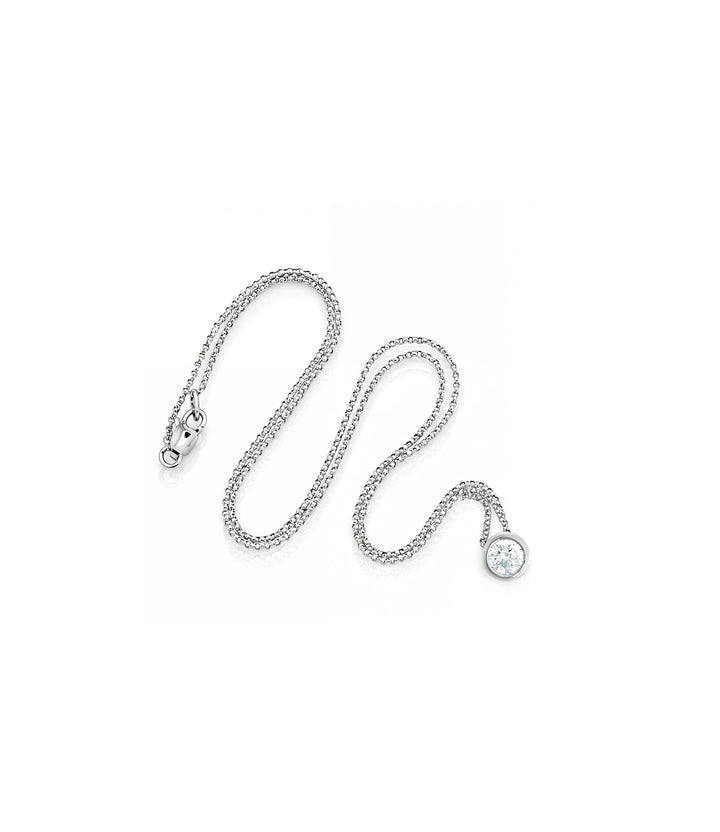 14kt White Gold Diamond Pendant