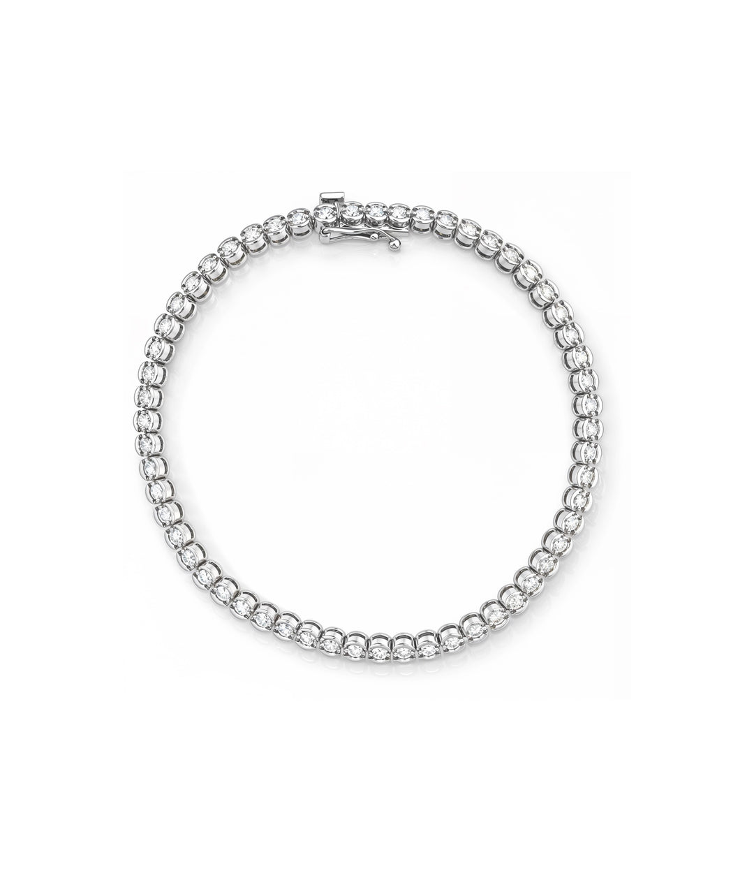 14kt White Gold Diamond Tennis Bracelet