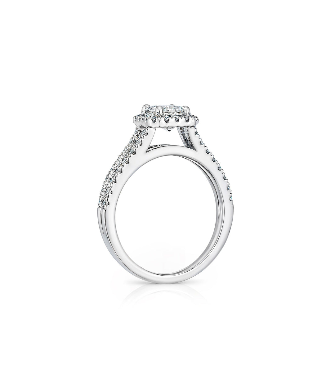 14kt White Gold Emerald Cut Diamond Ring