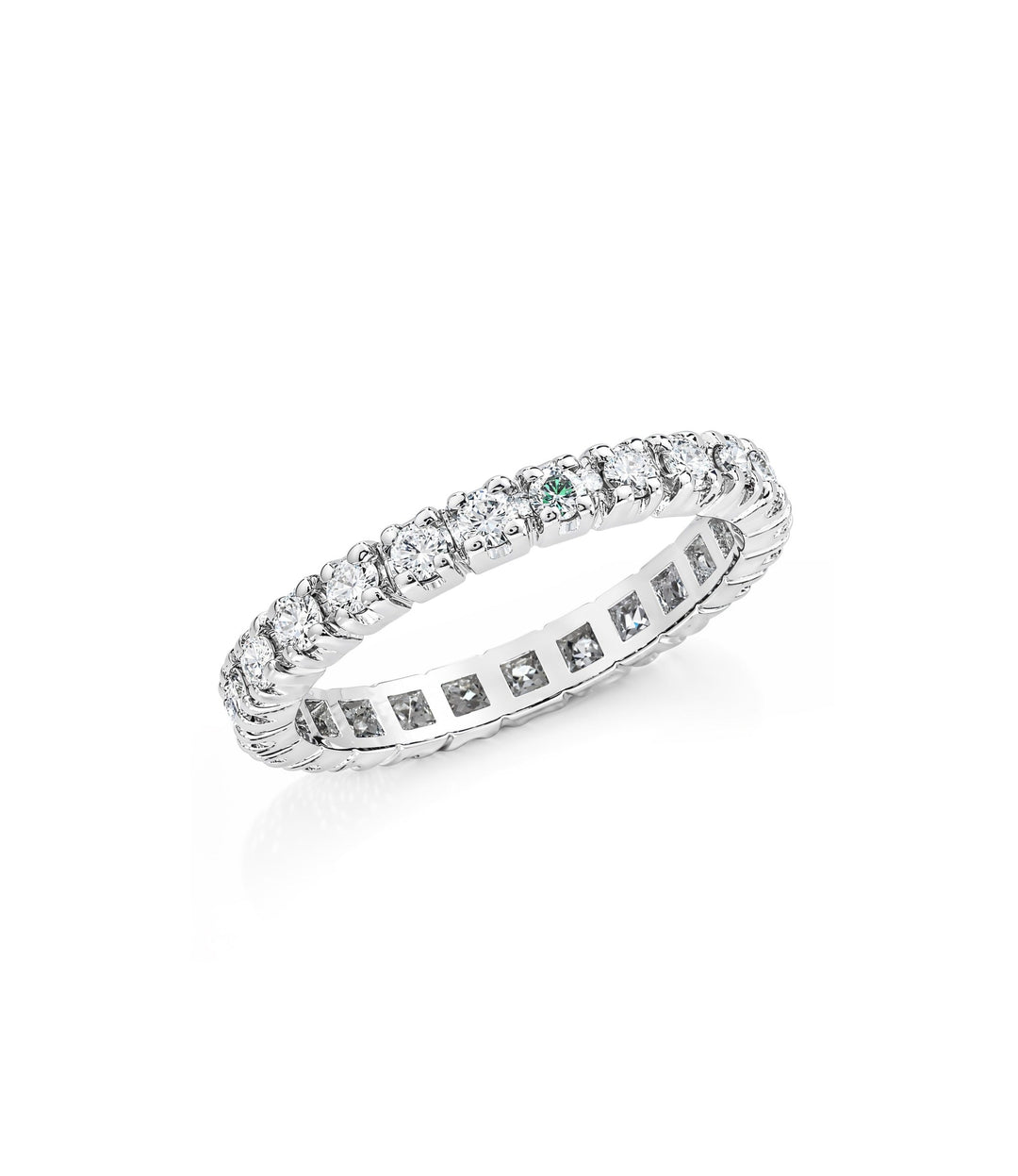 14kt White Gold Estate Diamond Eternity Band