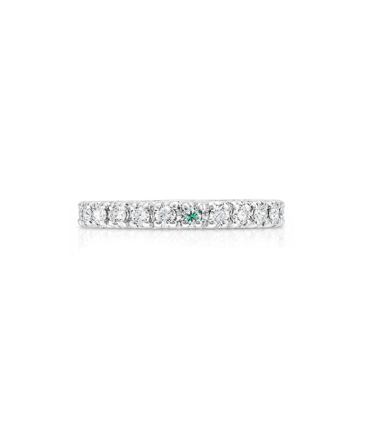 14kt White Gold Estate Diamond Eternity Band
