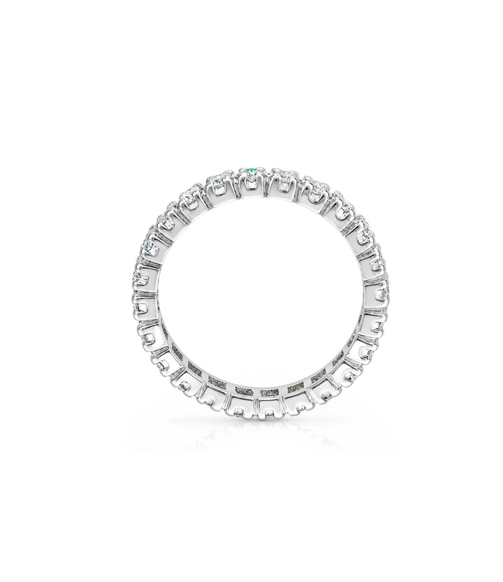 14kt White Gold Estate Diamond Eternity Band