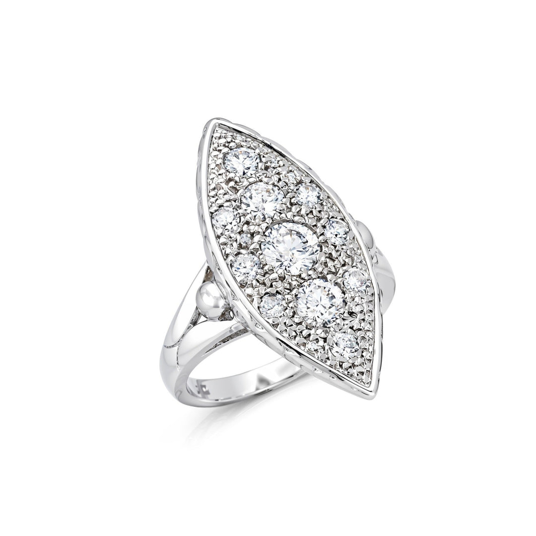 14kt White Gold Estate Diamond Ring