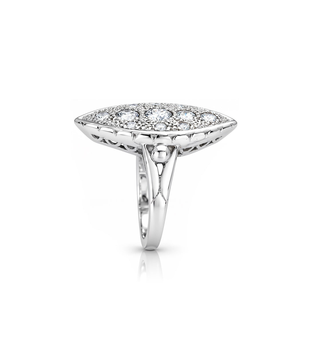 14kt White Gold Estate Diamond Ring
