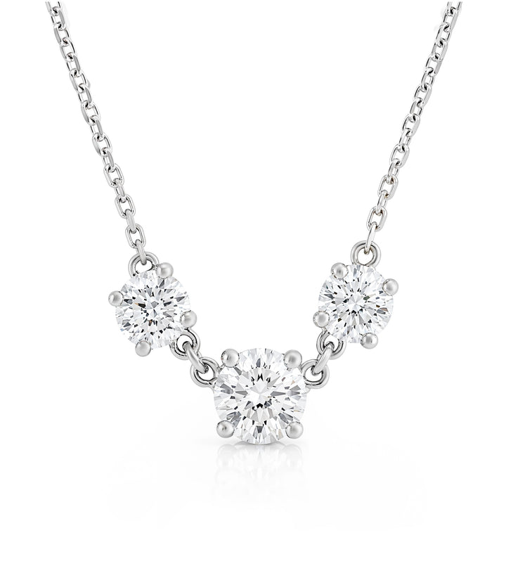 14kt White Gold Lab Grown Diamond Necklace