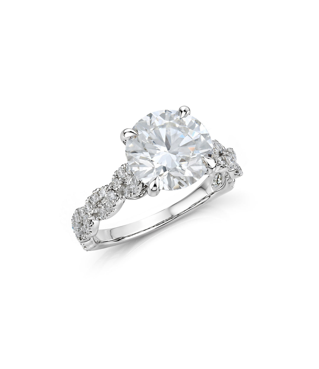14kt White Gold Lab Grown Diamond Ring