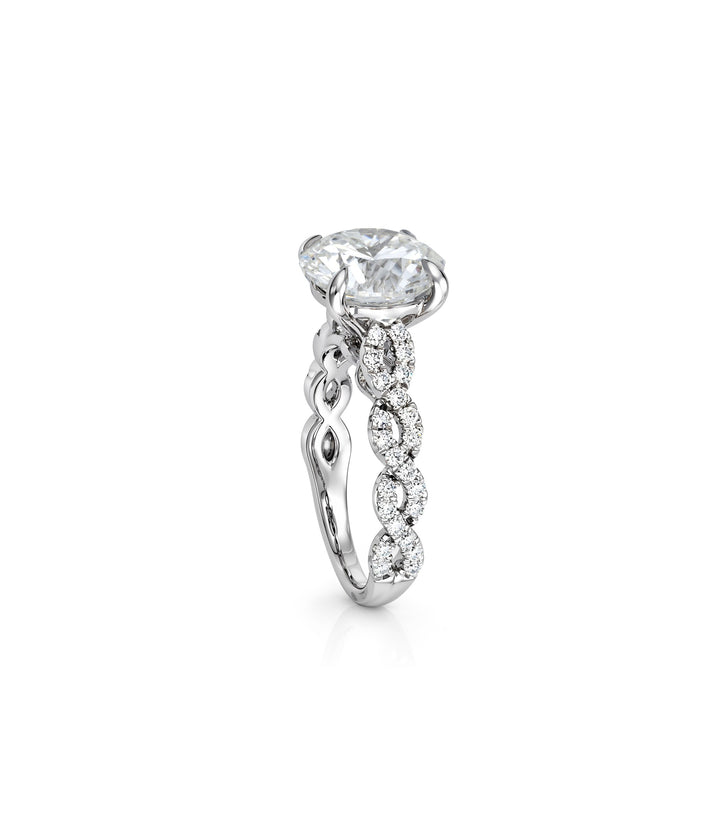 14kt White Gold Lab Grown Diamond Ring
