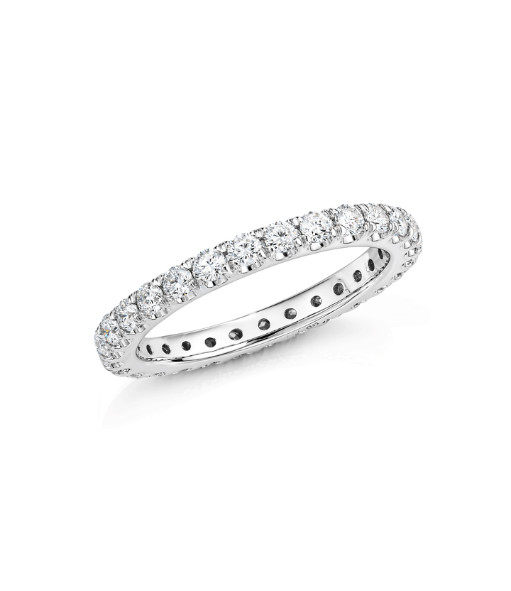 14kt White Gold Lab Grown Eternity Diamond Ring