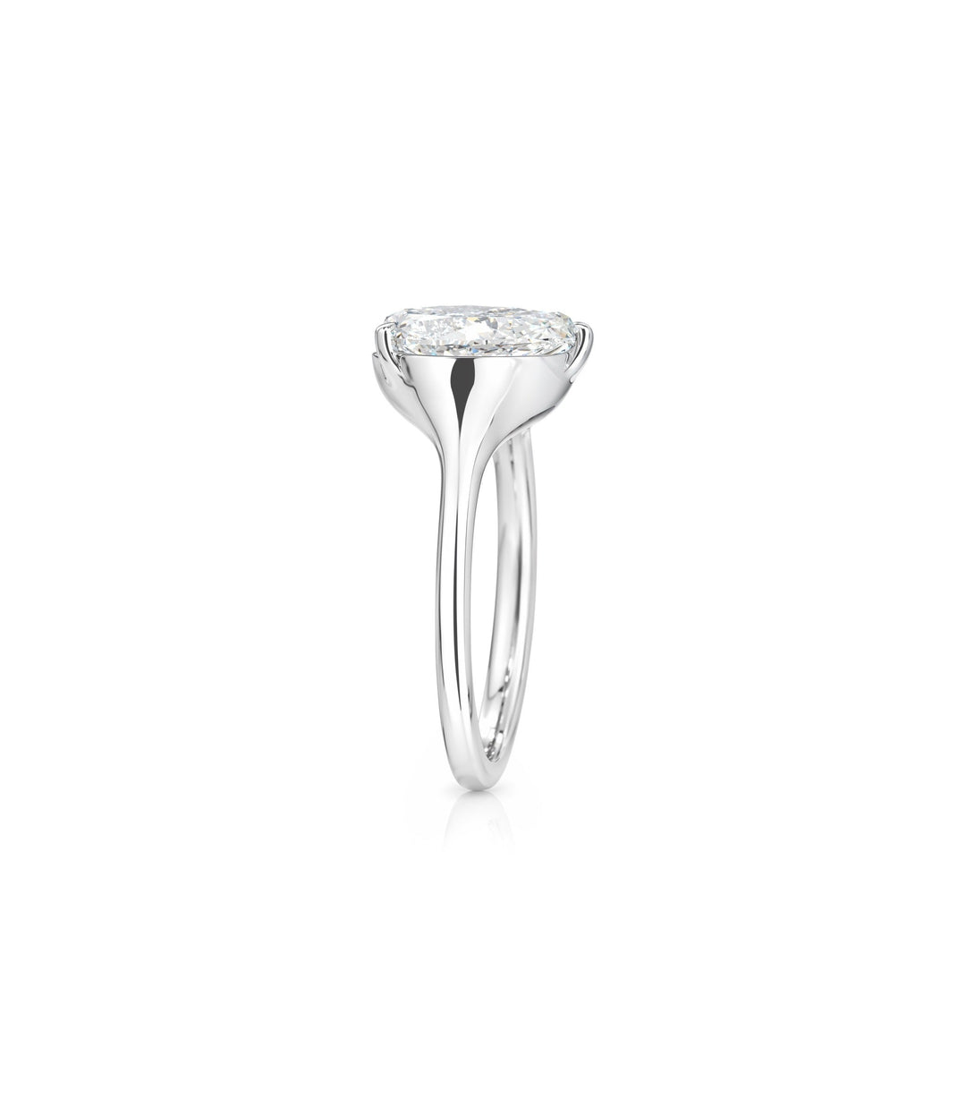 14kt White Gold Lab Grown Pear Toi et Moi Diamond Ring