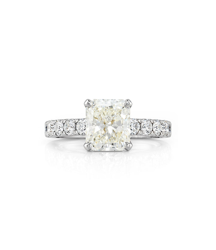 14kt White Gold Radiant Cut Diamond Ring