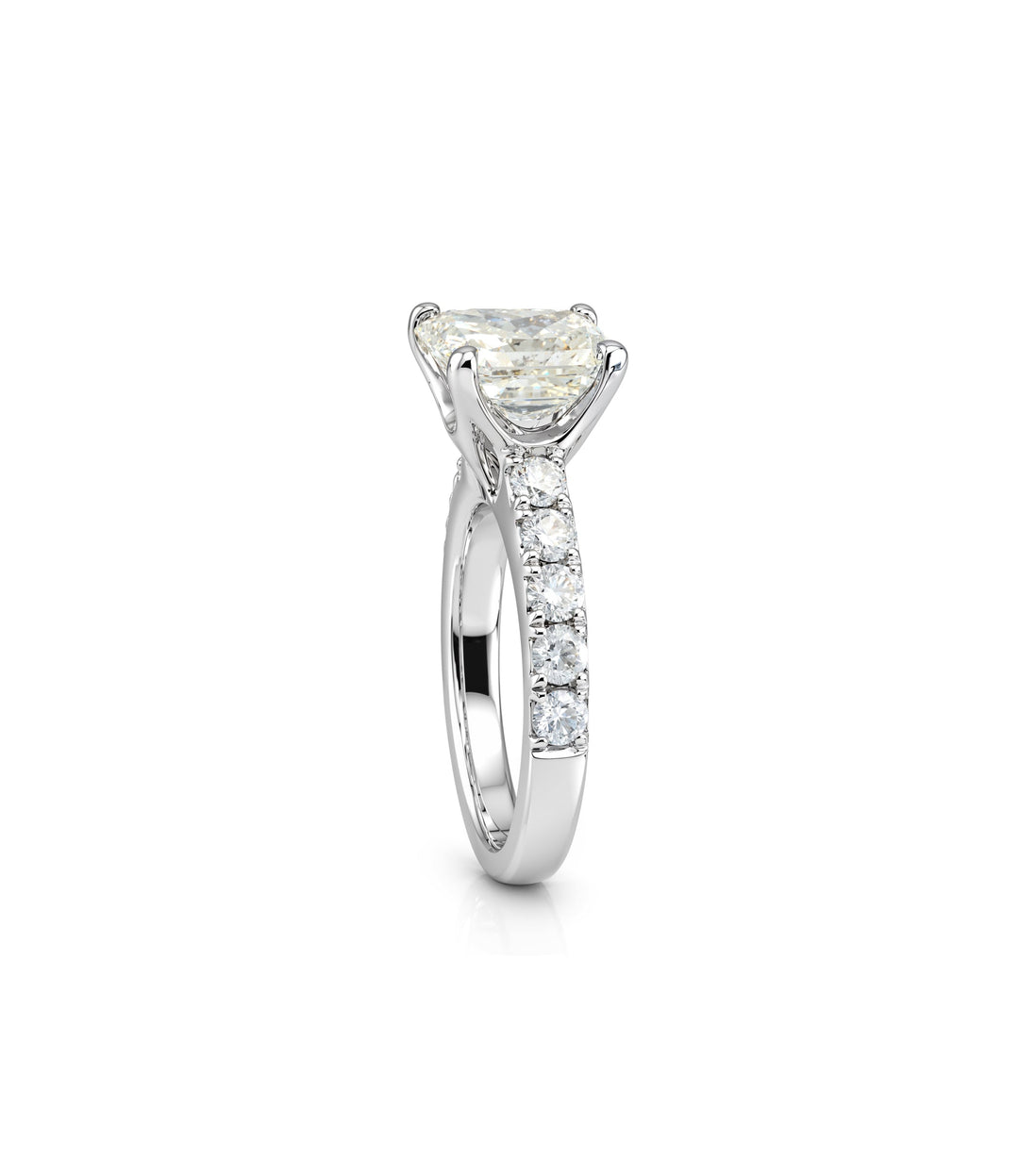 14kt White Gold Radiant Cut Diamond Ring