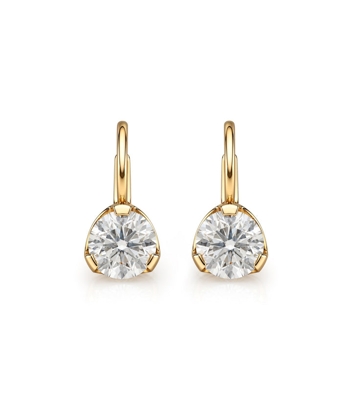 14kt Yellow Gold Lab Grown Diamond Earrings