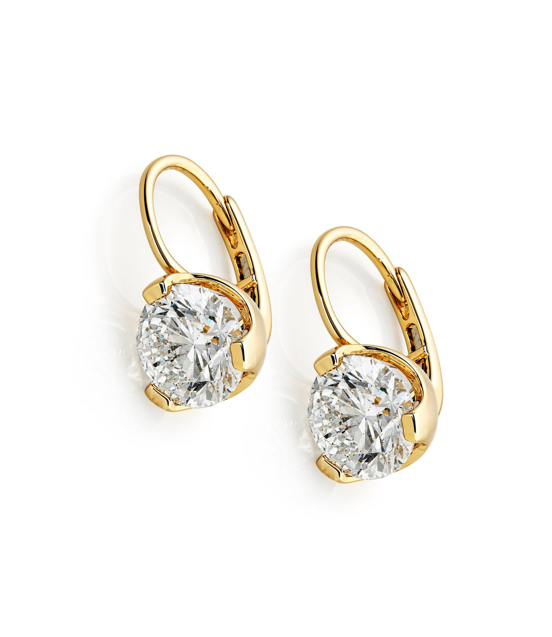 14kt Yellow Gold Lab Grown Diamond Earrings