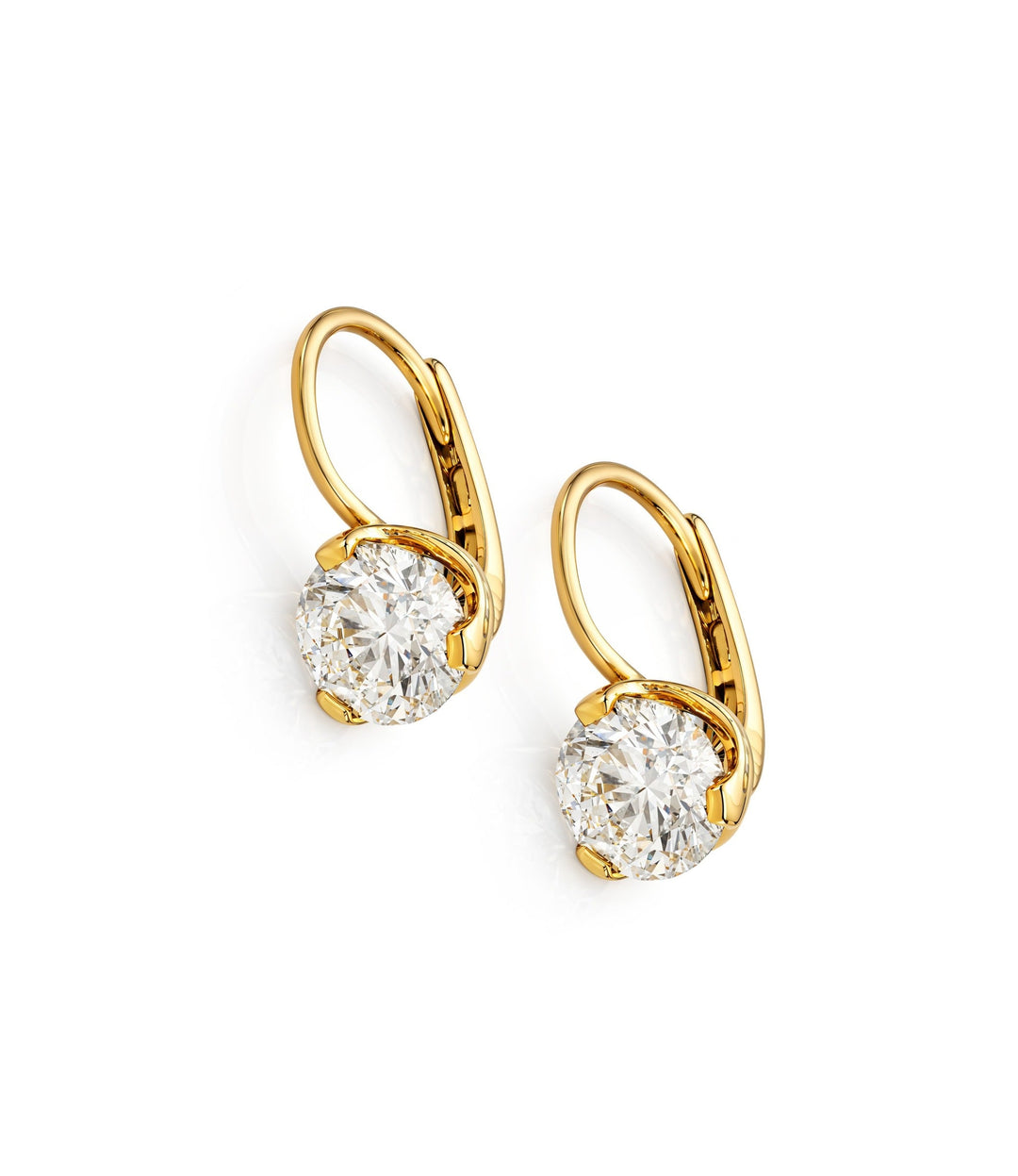 14kt Yellow Gold Lab Grown Diamond Earrings