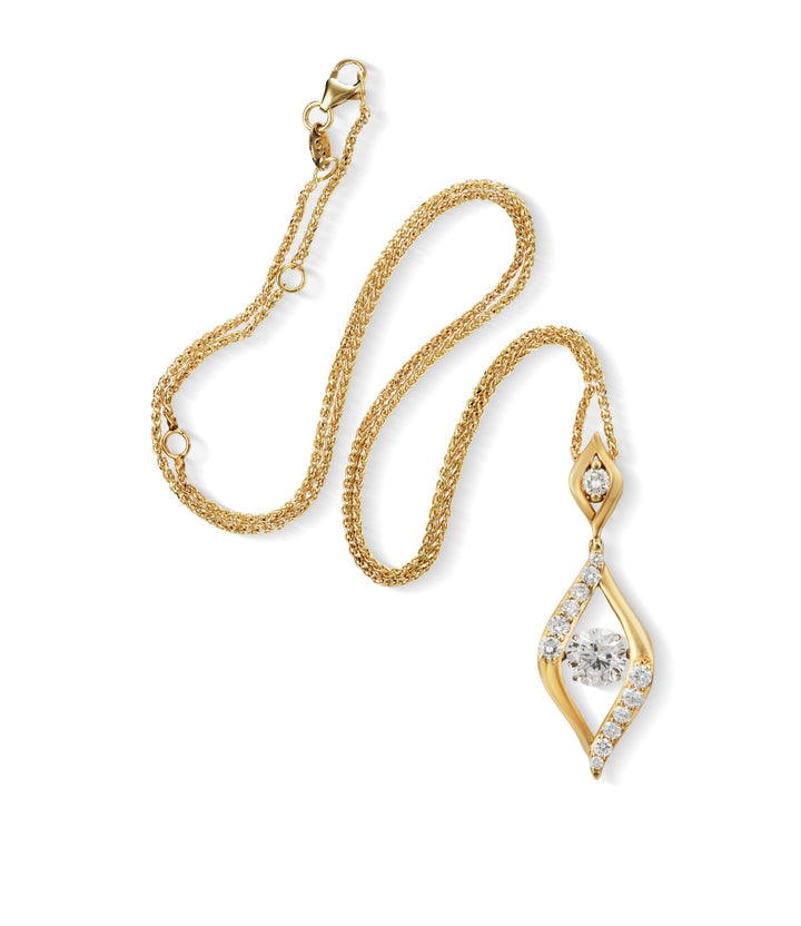 14kt Yellow Gold Lab Grown Diamond Pendant