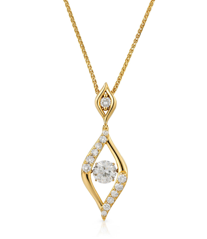 14kt Yellow Gold Lab Grown Diamond Pendant