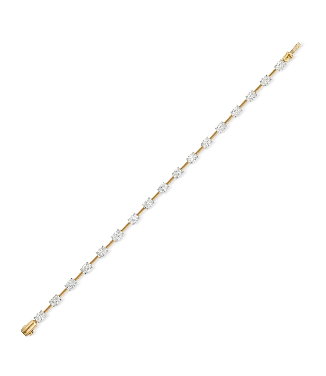 14kt Yellow and White Gold Lab Grown Diamond Bracelet