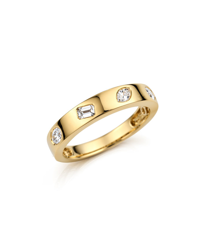 18kt Diamond Band