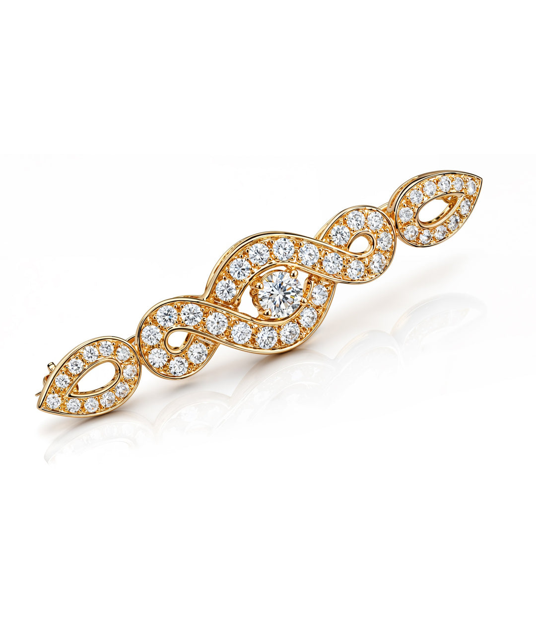 18kt Estate Diamond Brooch