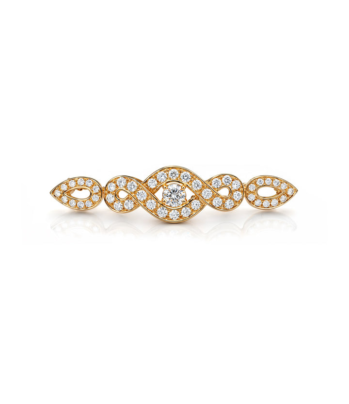18kt Estate Diamond Brooch