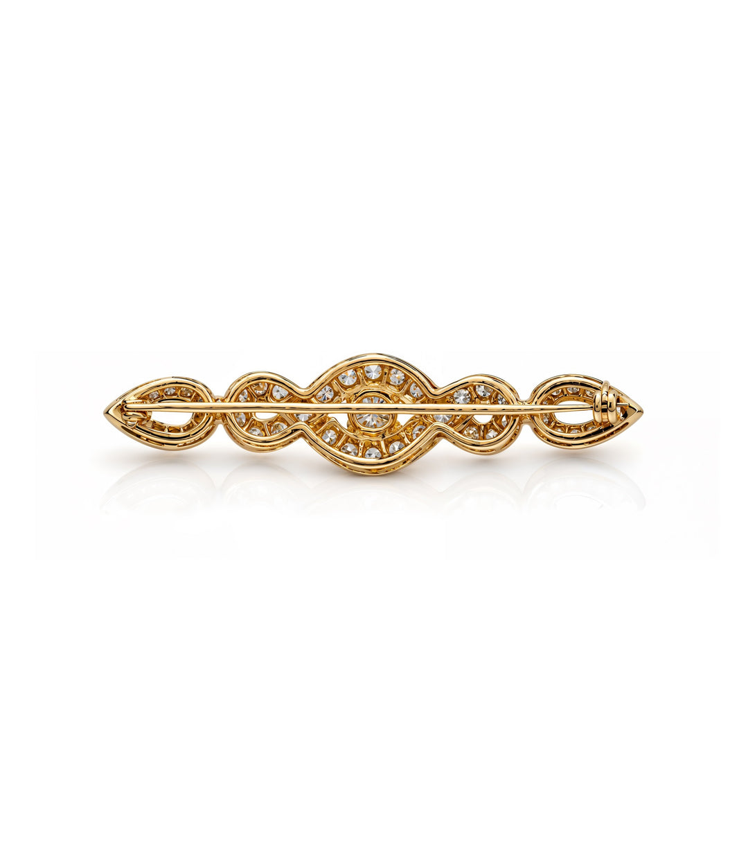 18kt Estate Diamond Brooch