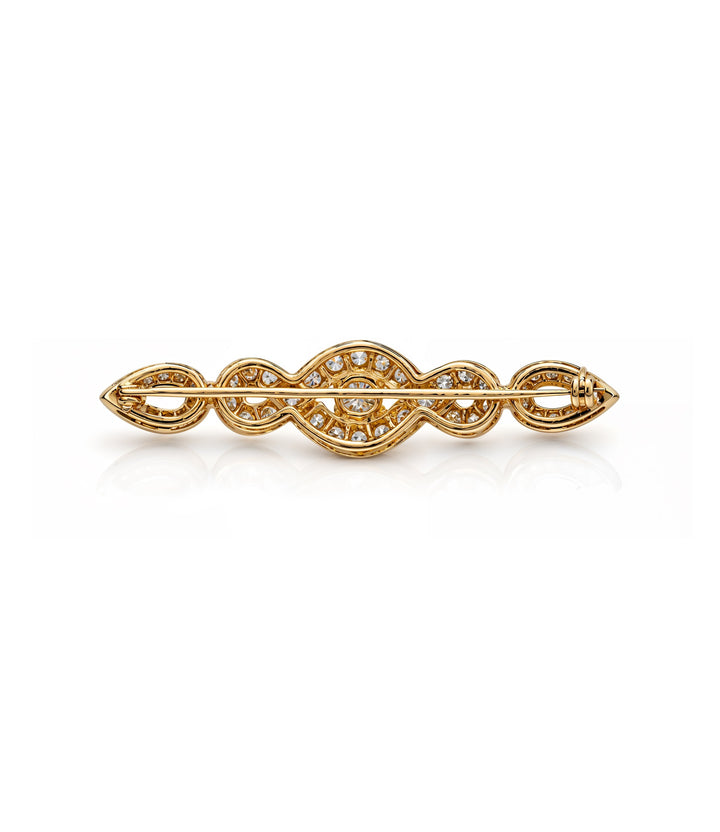 18kt Estate Diamond Brooch