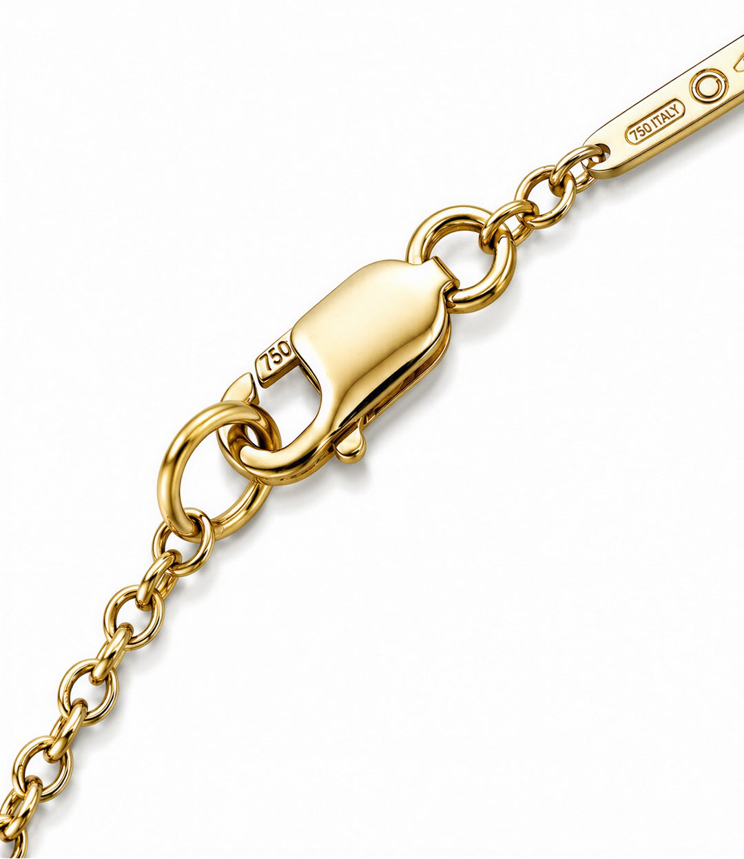 18kt Estate Emerald Diamond Station Chain