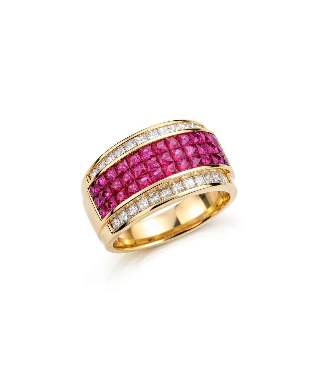 18kt Estate Ruby Diamond Ring