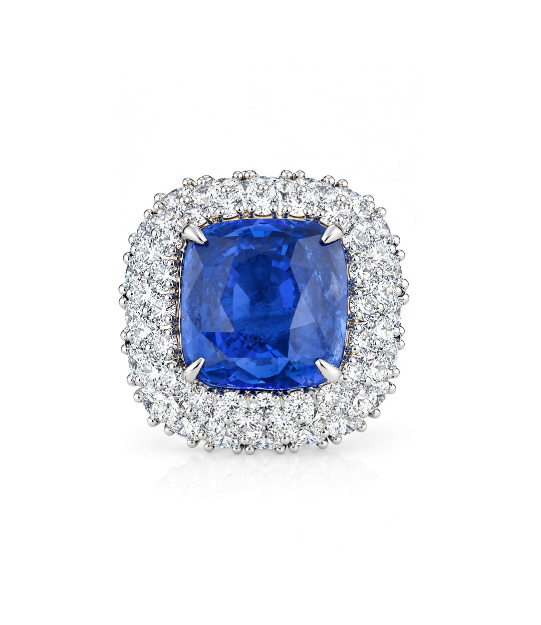 18kt Estate Sapphire and Diamond Cocktail Ring