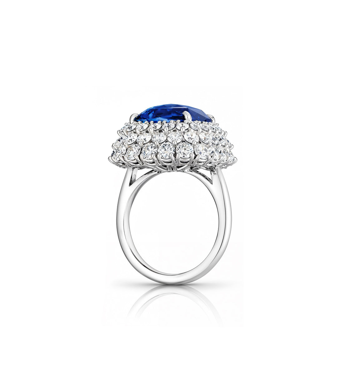 18kt Estate Sapphire and Diamond Cocktail Ring