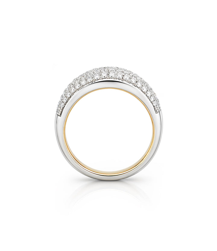 18kt Estate White Gold Ruby Diamond Ring