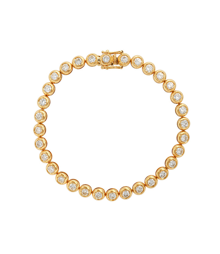 18kt Estate Yellow Gold Diamond Bracelet