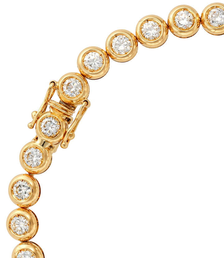 18kt Estate Yellow Gold Diamond Bracelet