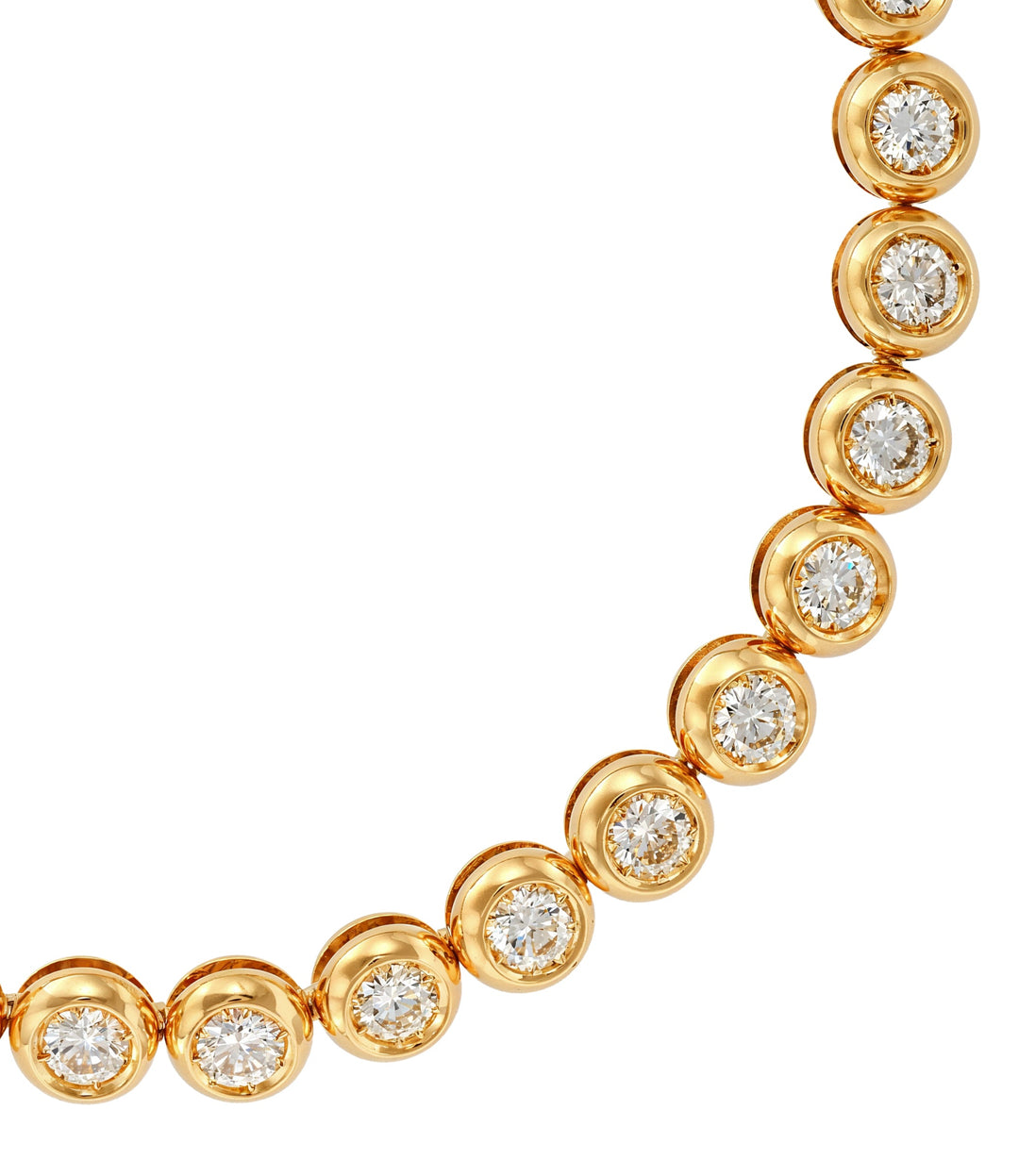18kt Estate Yellow Gold Diamond Bracelet