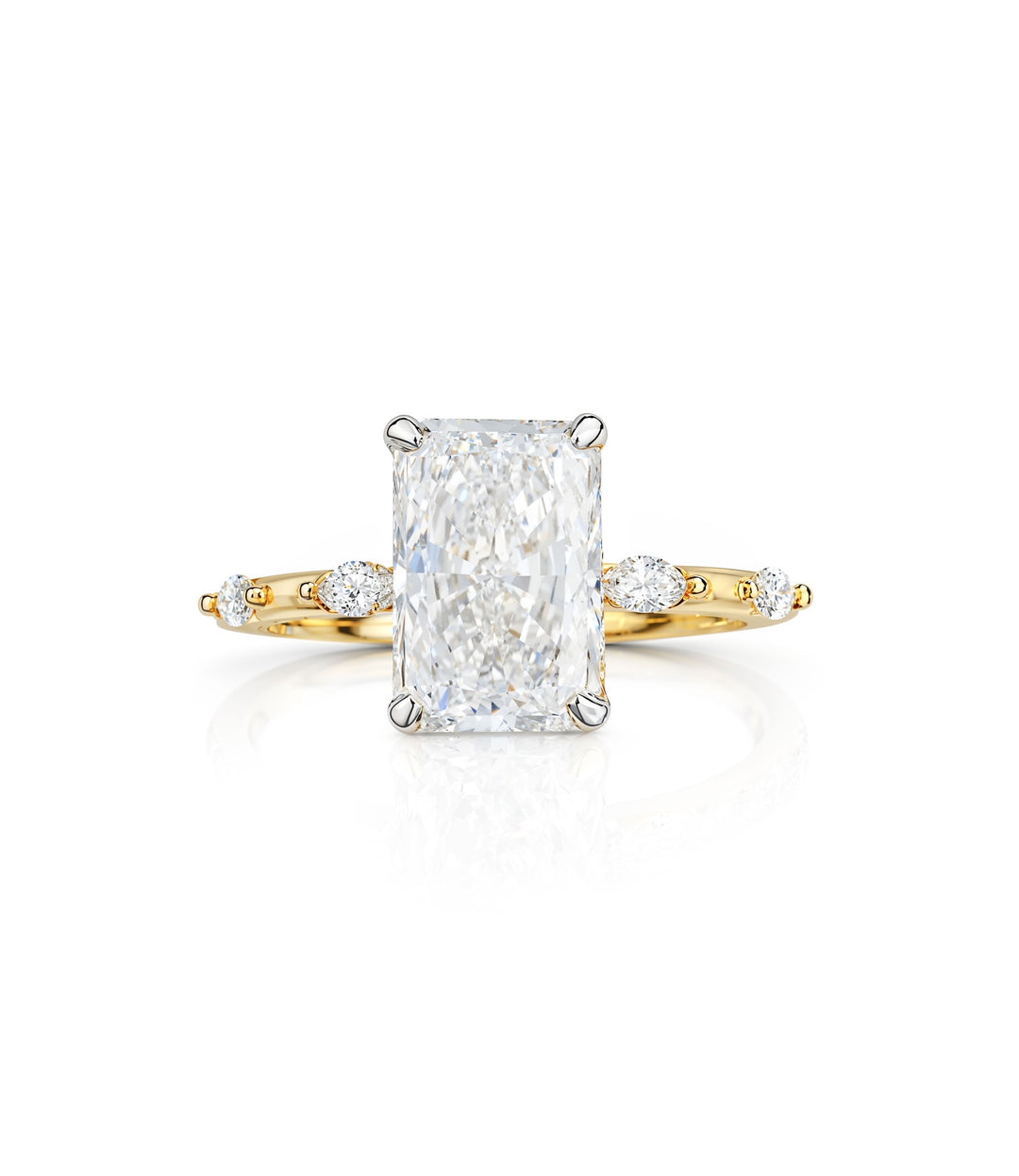 18kt Lab Grown Radiant Cut Diamond Ring