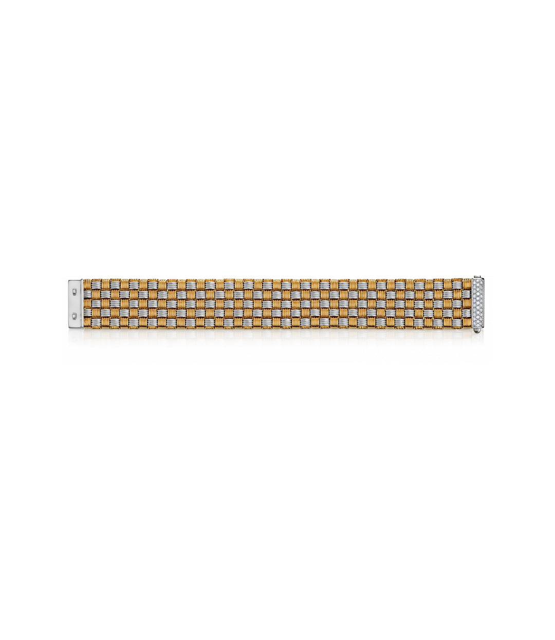 18kt Two Tone Estate Diamond Roberto Coin Bracelet
