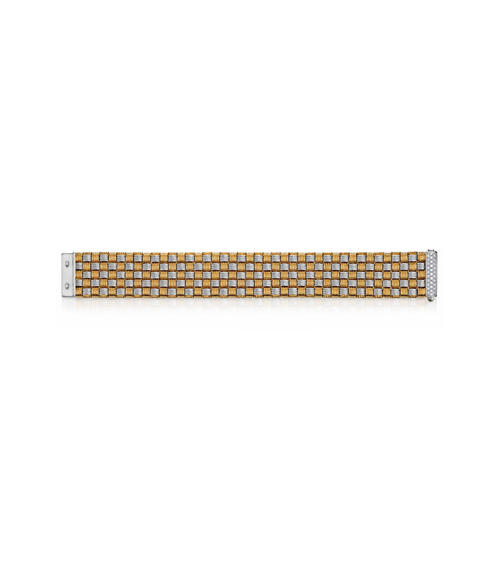 18kt Two Tone Estate Diamond Roberto Coin Bracelet