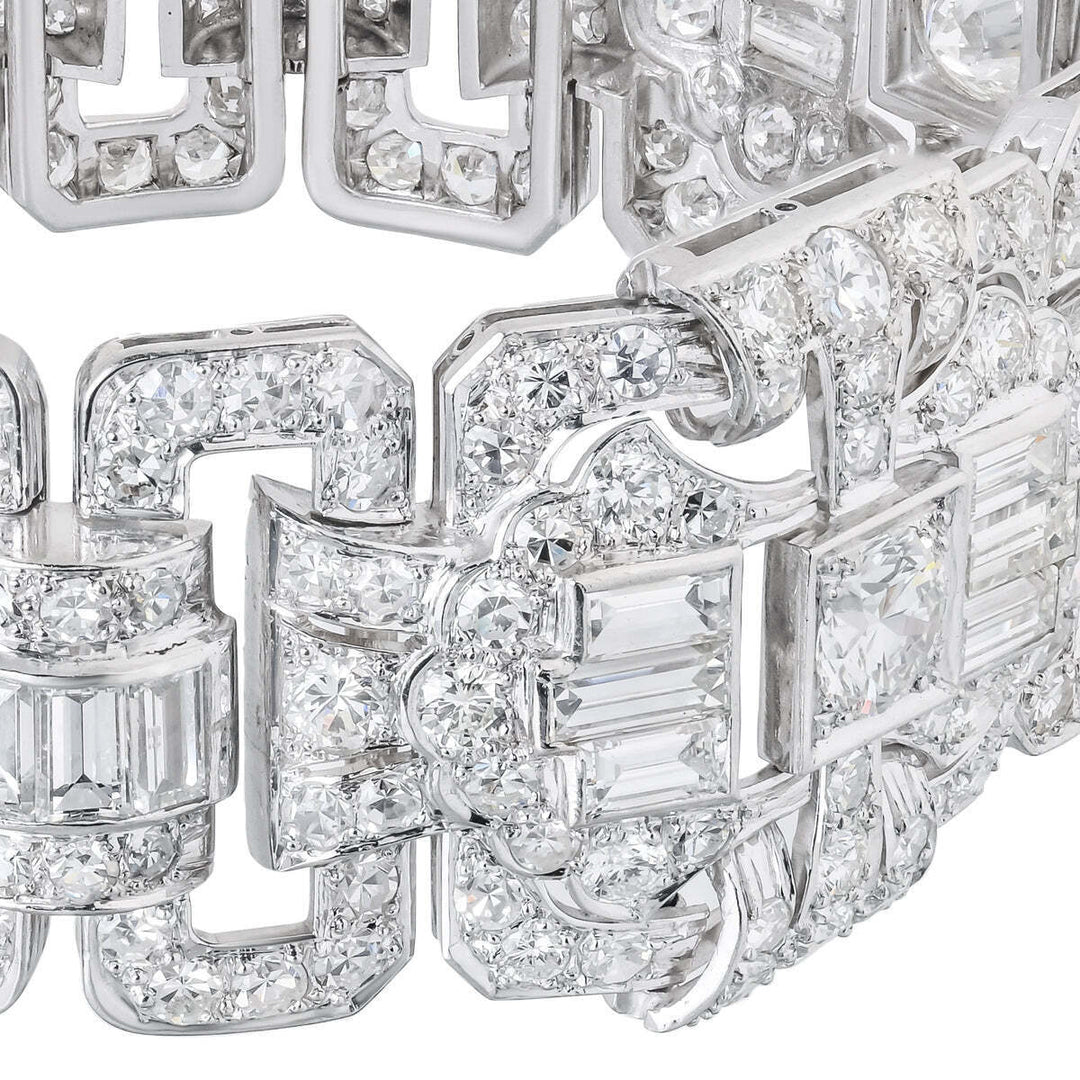 18kt White Gold Custom Made Diamond Bracelet