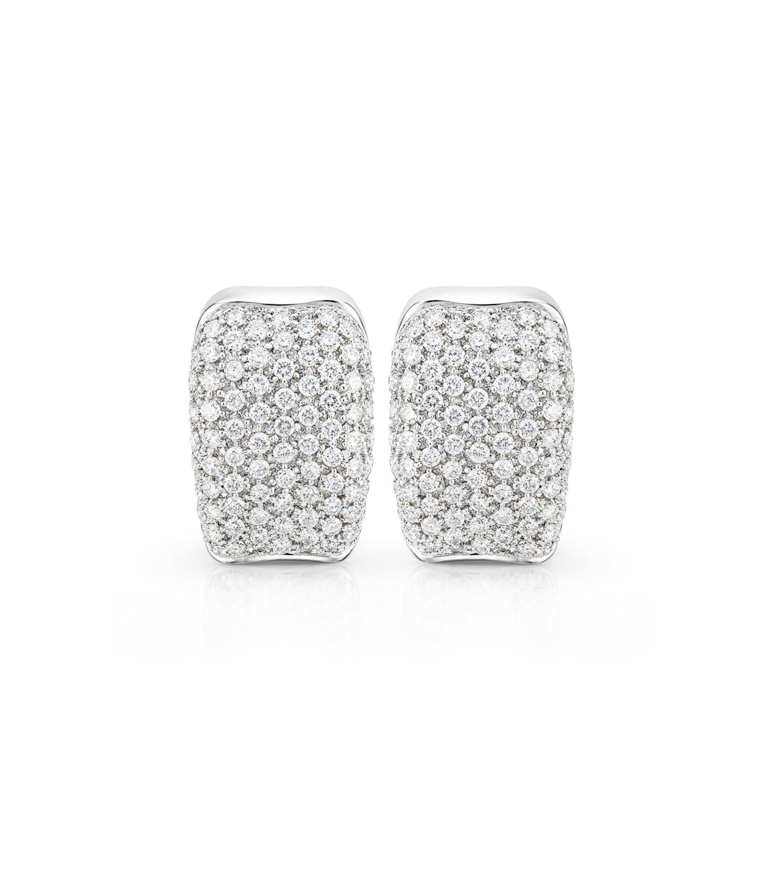 18kt White Gold Diamond Earrings