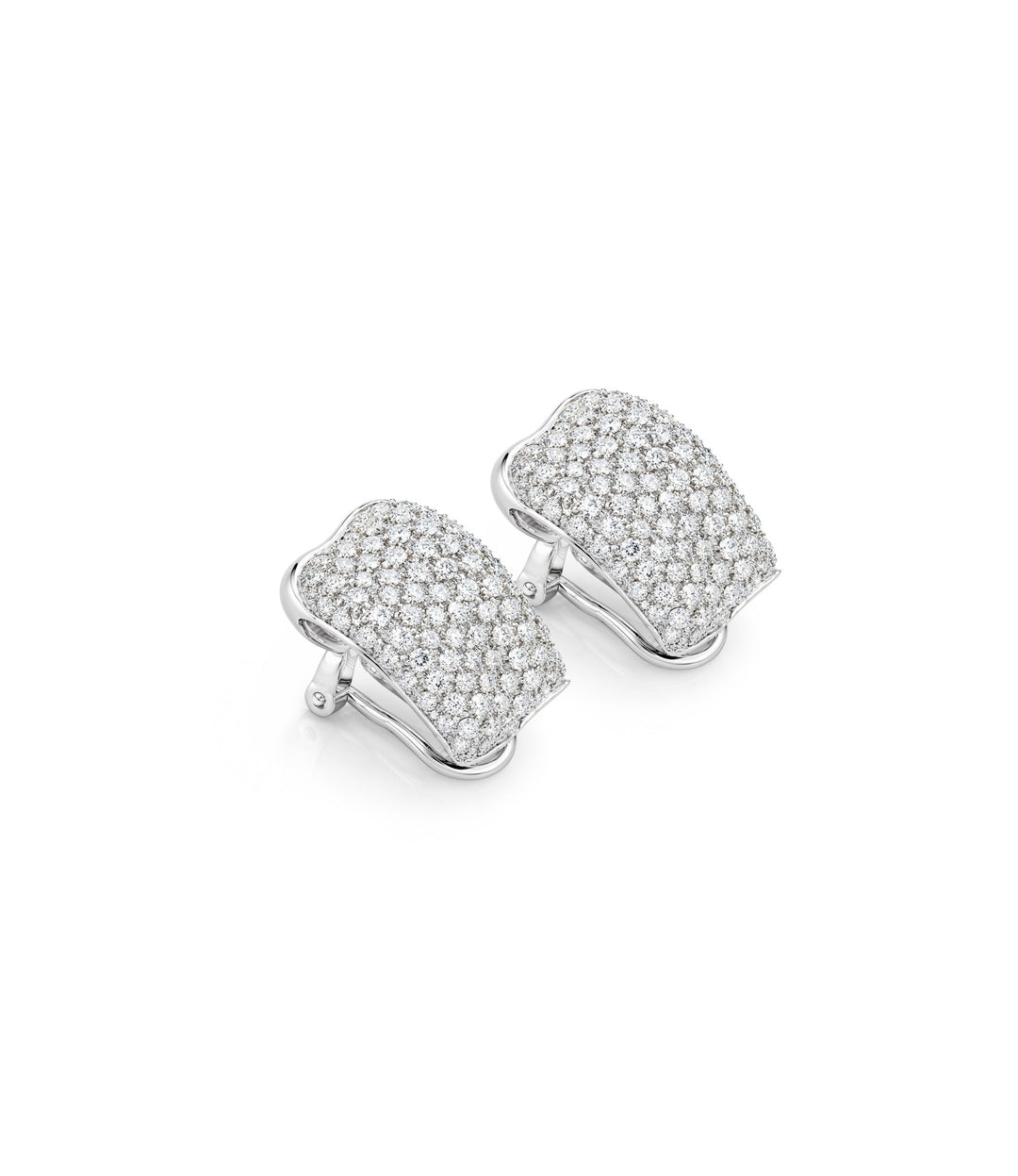 18kt White Gold Diamond Earrings