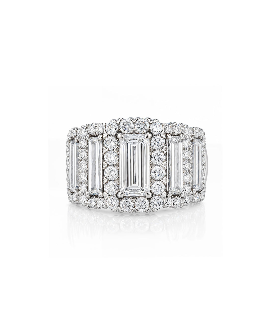 18kt White Gold Estate Christopher Designs Diamond Ring