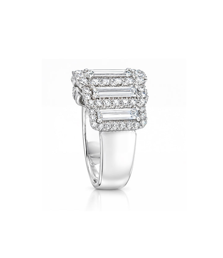 18kt White Gold Estate Christopher Designs Diamond Ring