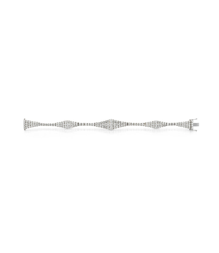 18kt White Gold Estate Diamond Bracelet
